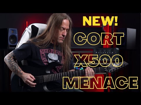 Электрогитара CORT X500 Menace (Black Satin) - фото 1 - id-p1454102800