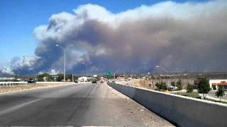 preview picture of video 'Bastrop Texas Wildfire - Brush Fire 9-5-2011 (view from FM 304 & Hwy 71)'