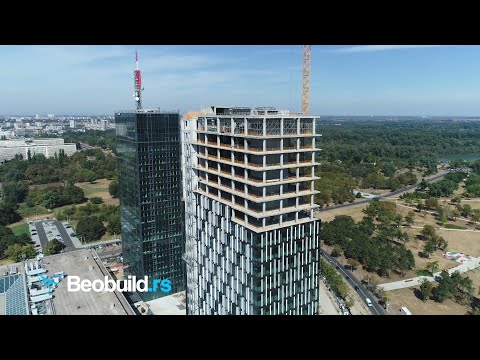 Ušće kula 2 u izgradnji - septembar 2019.