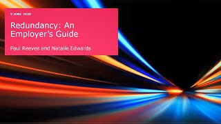 Redundancy: An employer’s guide