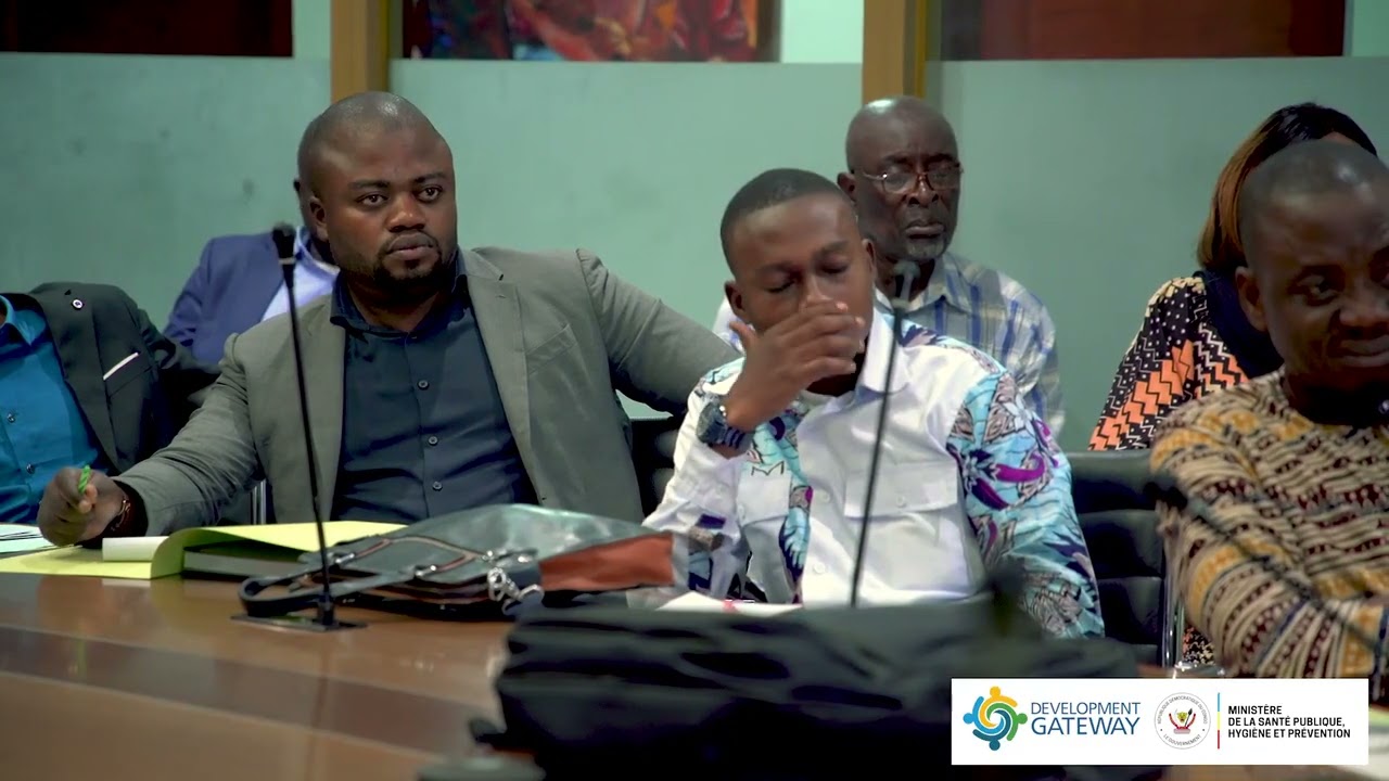 Réunion sur l'utilisation du Tableau de bord des données et évidences sur le Tabac en RDC