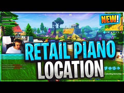 play the sheet music at the piano near retail row location guide week 6 challenges - fortnite retail row piano sheet