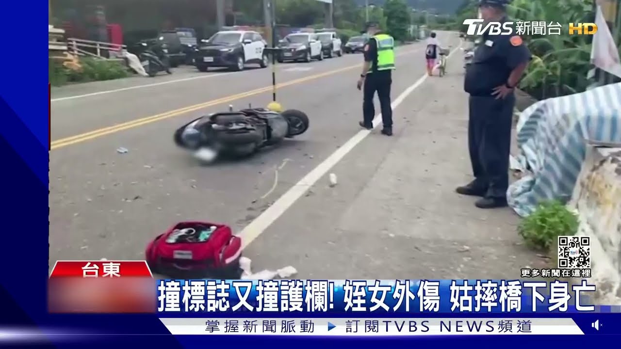 撞標誌又撞護欄!姪女外傷 姑摔橋下身亡