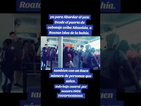 Rumbo a Roatan islas de la bahía Honduras🇭🇳  Bonito éste Gran departamento. en nuestro territorio🙏👈❤