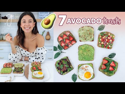 7 AVOCADO Toast Recipes for the week UNDER 5 minutes! I Yovana