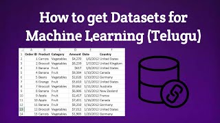 How to get Datasets for Machine Learning |