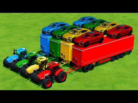 TRANSPORT LAMBORGHINI URUS WITH LAMBORGHINI TRACTORS - Farming Simulator 22