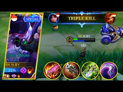 EPIC COMEBACK NATALIA HYPER❗ENEMY WAS VERY AGGRESSIVE IN EARLY GAME❗BEST BUILD NATALIA 2023 ~ MLBB