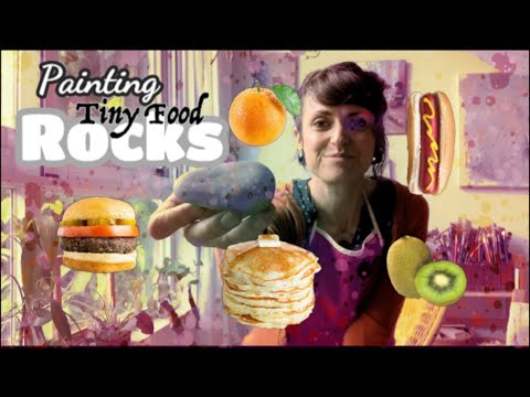 Painting Tiny Food Rocks