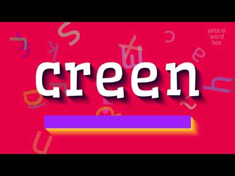 How to say "creen"! (High Quality Voices)