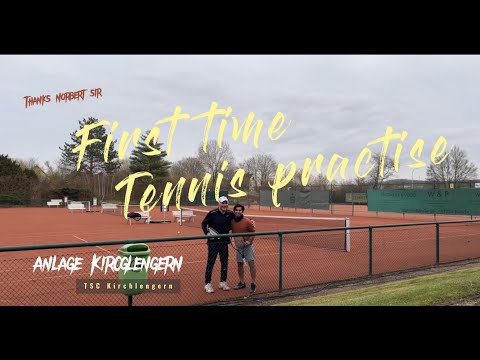 First time tennis practise in Germany ground 🇩🇪 | Bielefild | Bünde