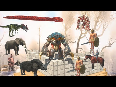 NEW UPDATE Ranthorn vs RANDOM UNITS in ARENA - ANIMAL REVOLT BATTLE SIMULATOR