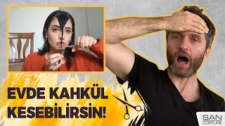 EVDE KAHKÜL KESİMİNİN İNCELİKLERİ! (Evde Perçem Nasıl Kesilir?)