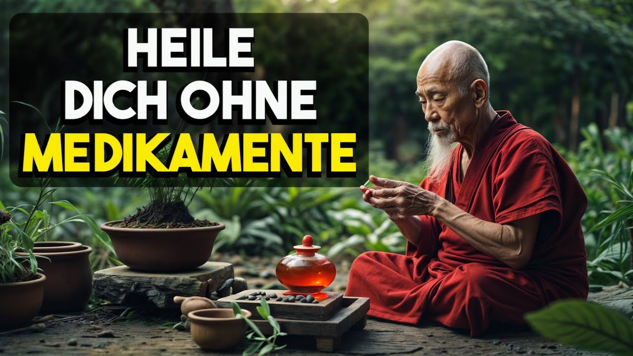 Folge diesen 10 Regeln: "Der Körper heilt seine Krankheiten ohne Medikamente." - Buddhismus.