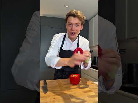 Wie schneidet man eine Paprika richtig🫑?