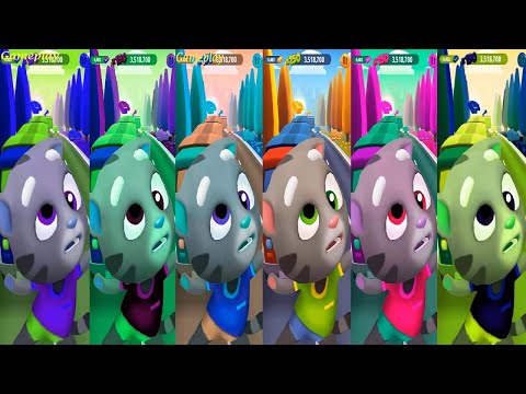 Talking Tom Gold Run  HALLOWEEN 2020 Colors Reaction TALKING TOM CATCH THE RACCOON