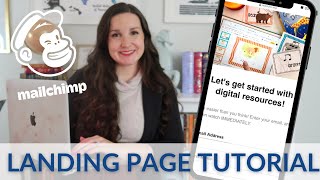 MAILCHIMP Landing Page Tutorial || How to Get People on Your Email List