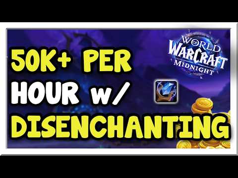 Make 50k+ Per Hour with Disenchanting! Easy Shuffling Setup | Midnight | WoW Gold Making Guide