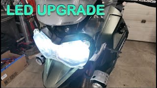TRIUMPH EXPLORER LED LIGHT INSTALL DIY 9003
