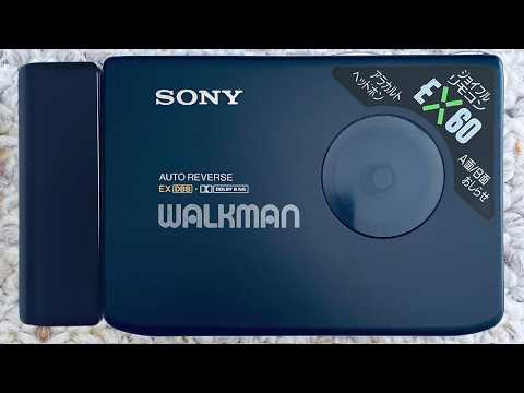 SONY EX60 Walkman Cassette Player, Awesome Black !  Working  ! image 13