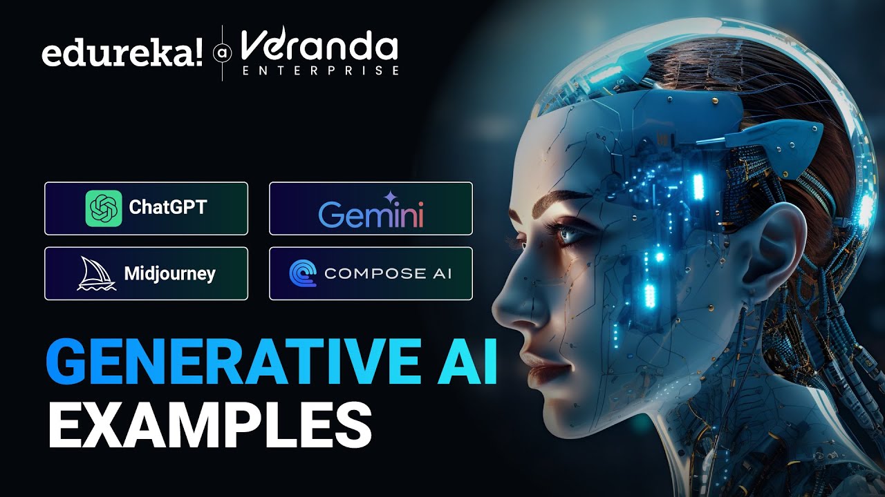 Generative AI Examples | The Best Real-World Examples of Generative AI | Edureka