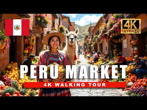🇵🇪 Cusco Street Market Walking Tour | Peru’s Food, People & Chaos [4K HDR]