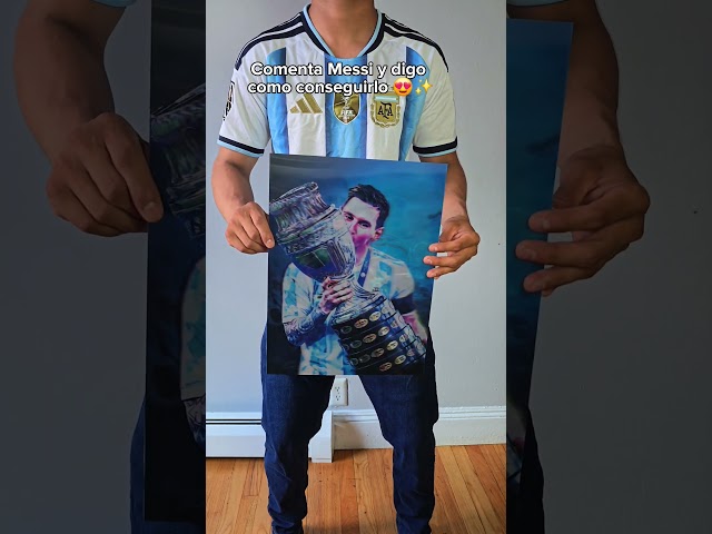 Vídeo relacionado con Lionel Messi Football Soccer Super Classic Artwork Poster de pared Decoración de arte Decoración brillante Regalos Imprimir en lienzo -50x70cm Sin marco