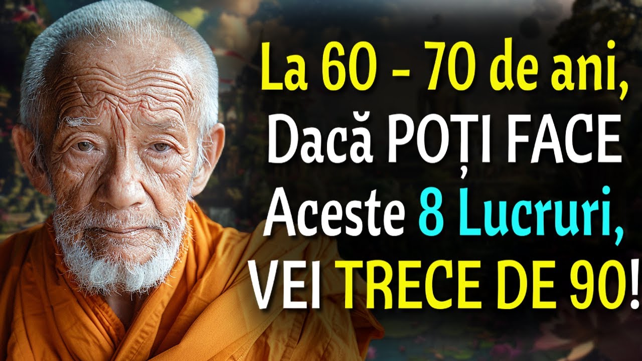 Dacă ai între 60 și 70 de ani și încă poți face aceste 8 LUCRURI, Ești o Bijuterie RARĂ | Din Budism
