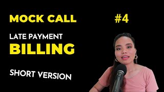 Mock Call Sample Script | Billing Question | Short Version