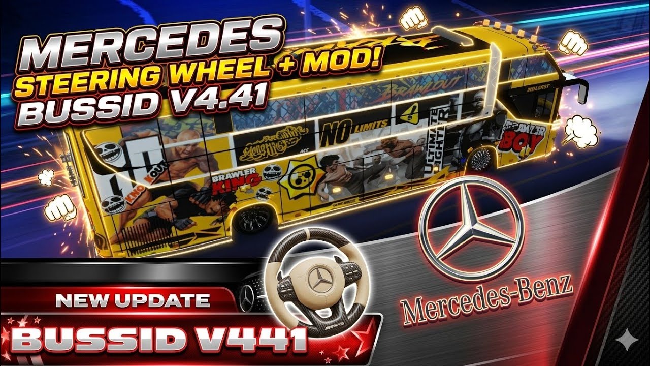 NEW Mercedes Steering Wheel Mod for BUSSID V4.4.1! 🚌💨