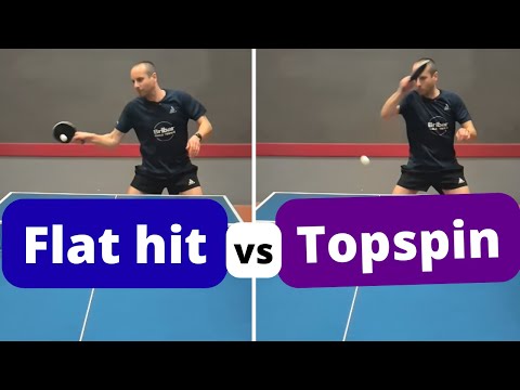 FLAT HIT or TOPSPIN? Which is better? Discuss...