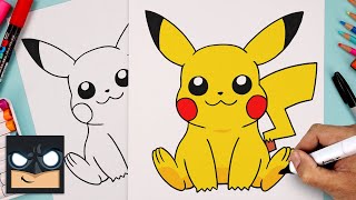 How To Draw Pikachu | Pokemon (for BEGINNERS)