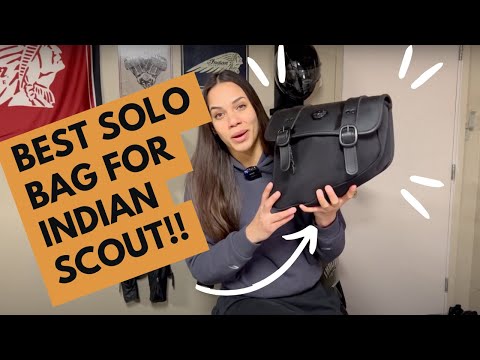 Awesome Indian Scout Bobber Solo Bag for Riders Who Are Tired of Only Riding Around with Saddlebags