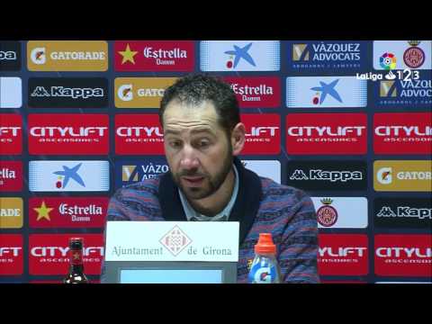 Rueda de prensa de Pablo Machín tras el Girona FC vs Sevilla Atlético (2-0)