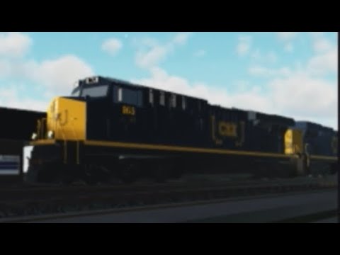 CSX 965 LEADS A MIXFREIGHT/INTERMODAL TRAIN THROUGH SOUTHLINE