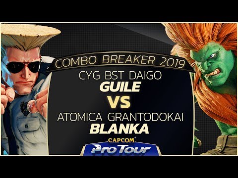 CYG BST Daigo (Guile) vs Atomica Grantodokai (Blanka) - Combo Breaker 2019 Day 2 Pools - CPT 2019
