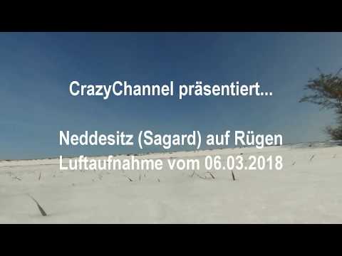 ➤ Luftaufnahme von Neddesitz auf der Halbinsel Jasmund / Rügen (Landkreis Vorpommern-Rügen) in MV