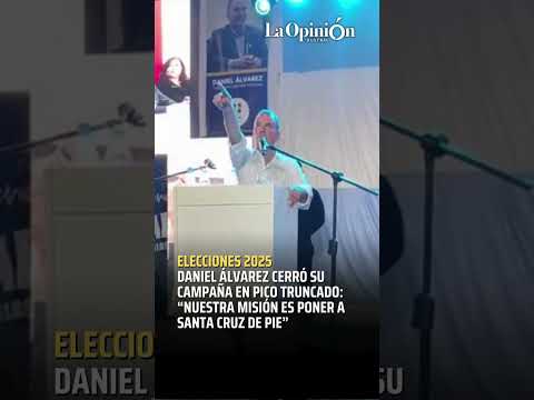 Daniel Álvarez cerró su campaña para diputado nacional en Pico Truncado