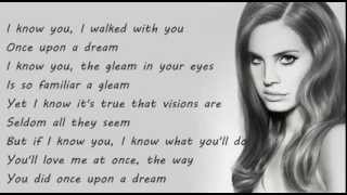 Lana Del Rey - Once Upon A Dream Lyrics On Screen HD