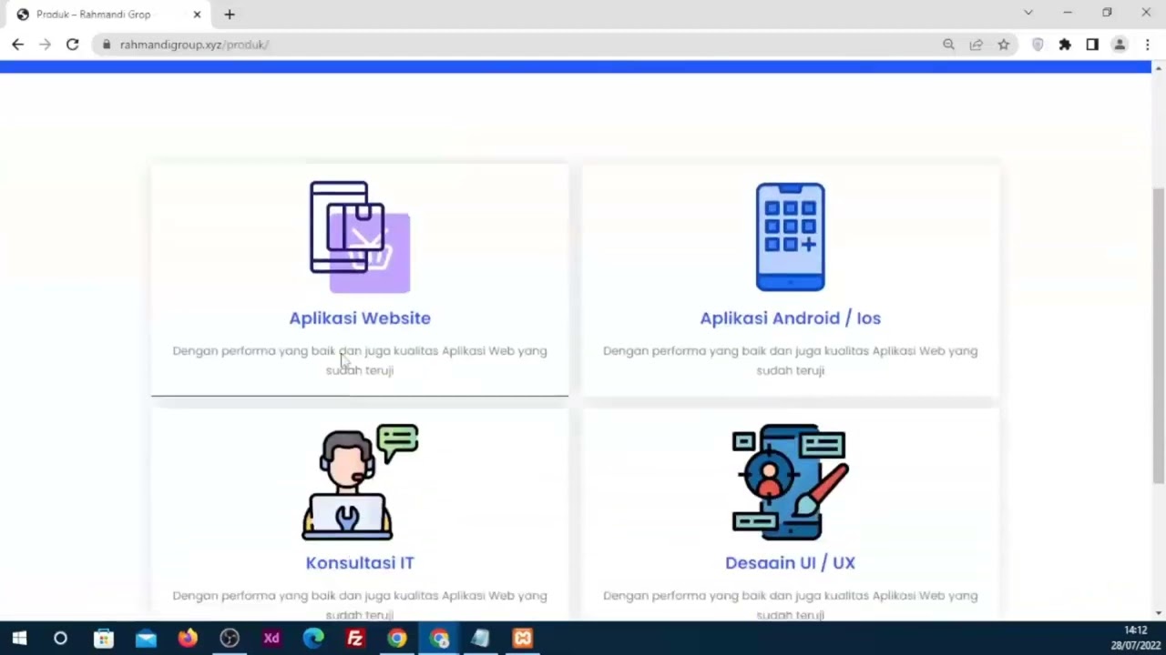 Website yang akan dibuat