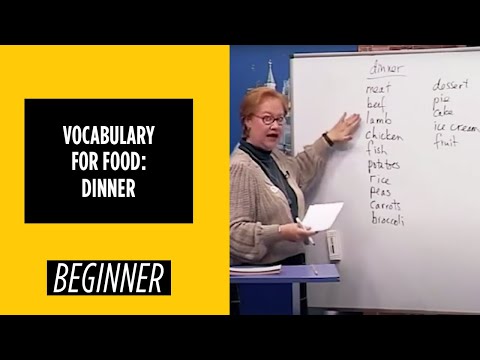 Beginner Level Vocabulary For Food Dinner | English For You