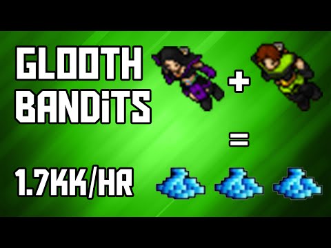 [Tibia Where to Hunt – MS/ED 150+] Glooth Bandits (1.4-1.7kk/hr @ 236 + 100k PROFIT!)
