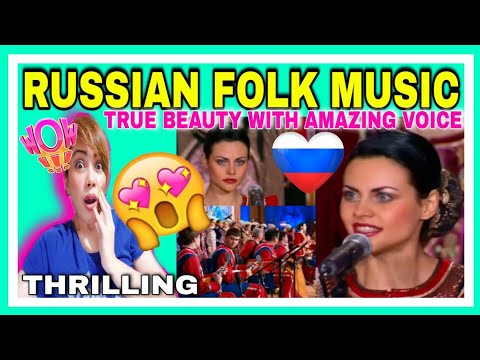 RUSSIAN FOLK MUSIC AND BEAUTIFUL LADY WITH THRILLING VOICE 😮| RUSSIA REACTION❤️🇷🇺 | BOSSBABE REACTS