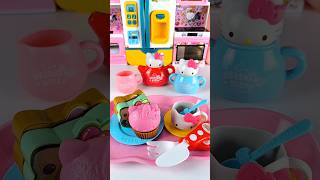 Satisfying with Unboxing & Review Miniature Hello Kitty Tea Set | ASMR Video no music #cutetoys