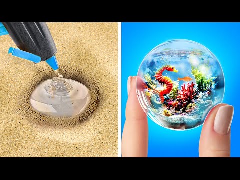 THE ART OF EPOXY RESIN & GLUE GUN 💙 CRAFTS YOU CAN MAKE 🌟