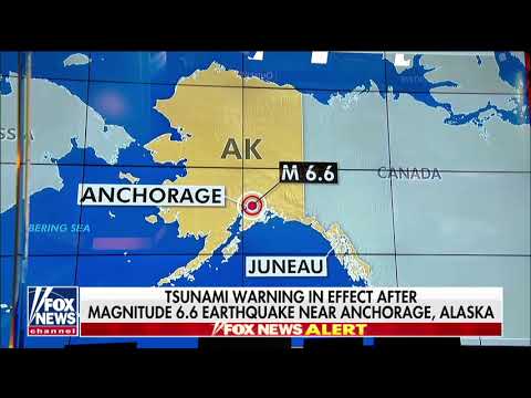 Breaking Tsunami warning lifted 7.0 earthquake tremor 5.8 near Anchorage Alaska November 30 2018 Video