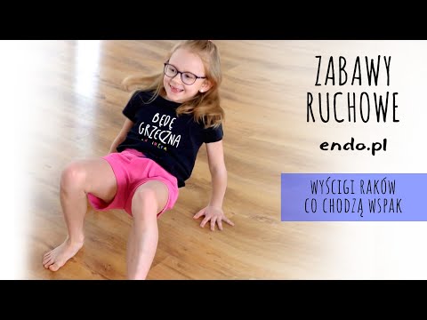 Zabawy ruchowe z Endo: Wyścigi raków co chodzą wspak. Proste ćwiczenia fizyczne dla dzieci