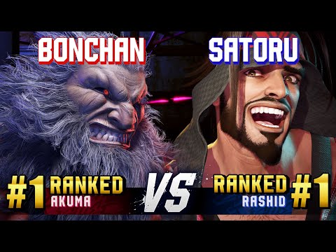 SF6 ▰ BONCHAN (#1 Ranked Akuma) vs SATORU (#1 Ranked Rashid) ▰ High Level Gameplay