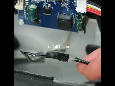 Conversion of a 2011 iMac into a monitor using native PSU, speakers and power button