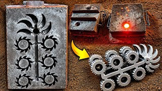 Amazing Iron Casting Process | Making Gear Wheels from Molten Metal